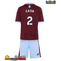 Camisa de Futebol Aston Villa Matty Cash #2 Equipamento Principal Infantil 2026-27 Manga Curta (+ Calças curtas)